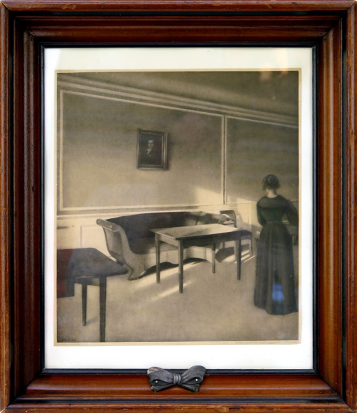 Hammershøi, Vilhelm efter honom, heliogravyr (?), Solskin i Dagligstuen,